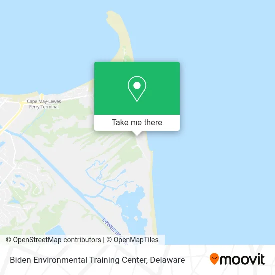 Biden Environmental Training Center map