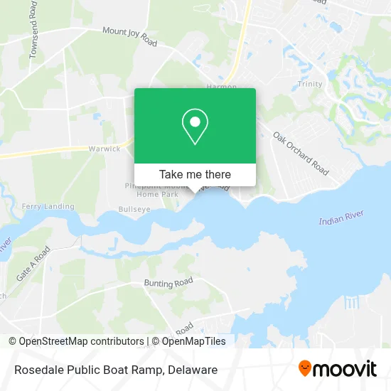 Rosedale Public Boat Ramp map