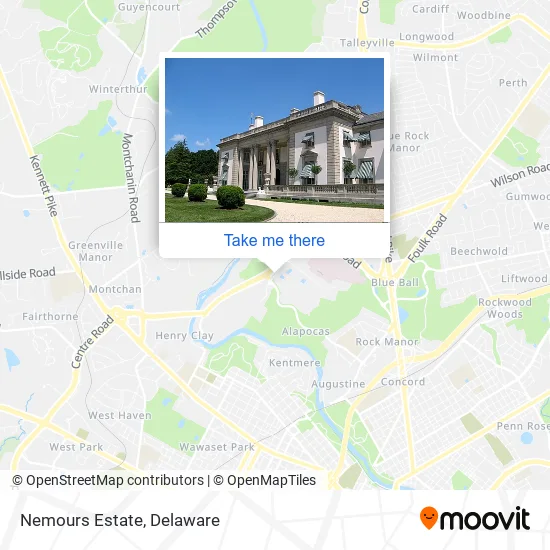 Nemours Estate map