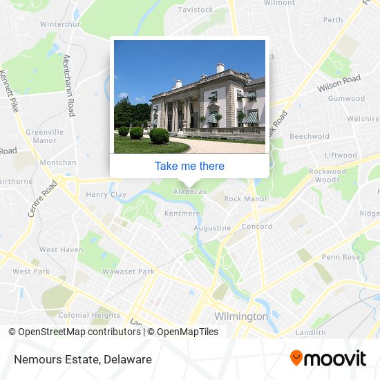 Nemours Estate map