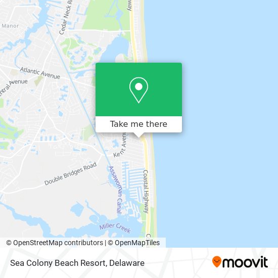 Sea Colony Beach Resort map