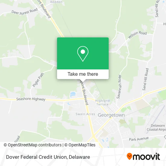 Dover Federal Credit Union map