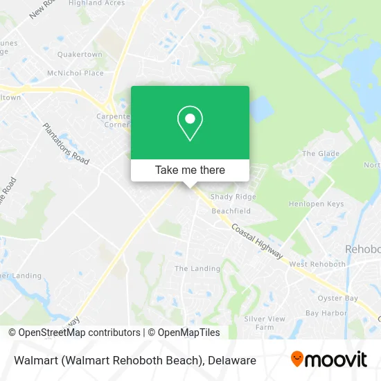 Walmart (Walmart Rehoboth Beach) map