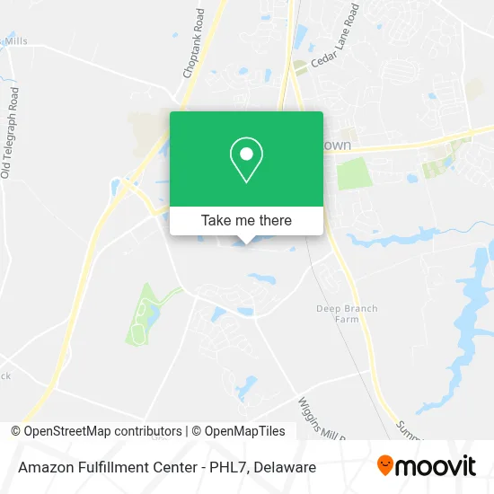 Amazon Fulfillment Center - PHL7 map