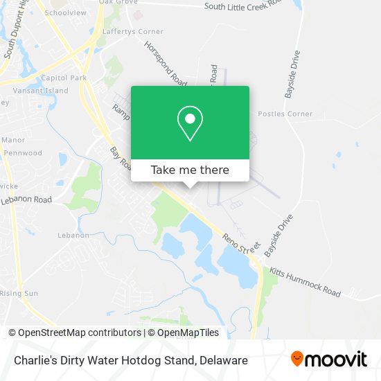 Mapa de Charlie's Dirty Water Hotdog Stand