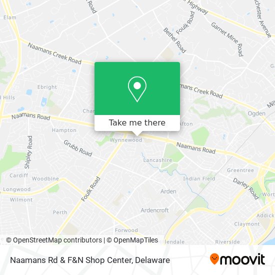 Naamans Rd & F&N Shop Center map