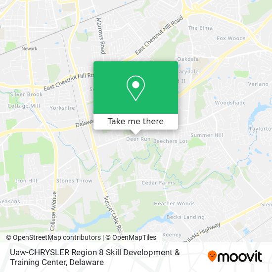Mapa de Uaw-CHRYSLER Region 8 Skill Development & Training Center