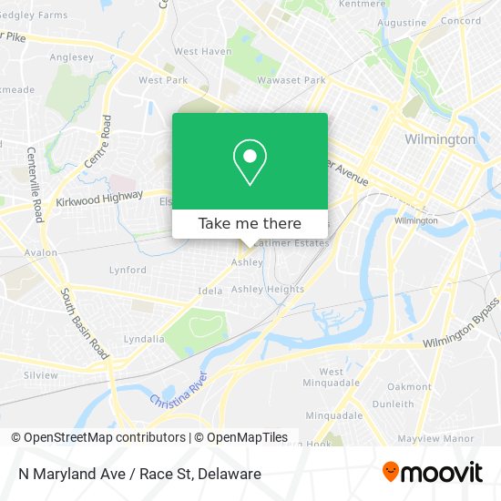 Mapa de N Maryland Ave / Race St