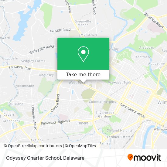 Mapa de Odyssey Charter School