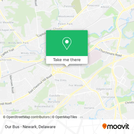 Our Bus - Newark map