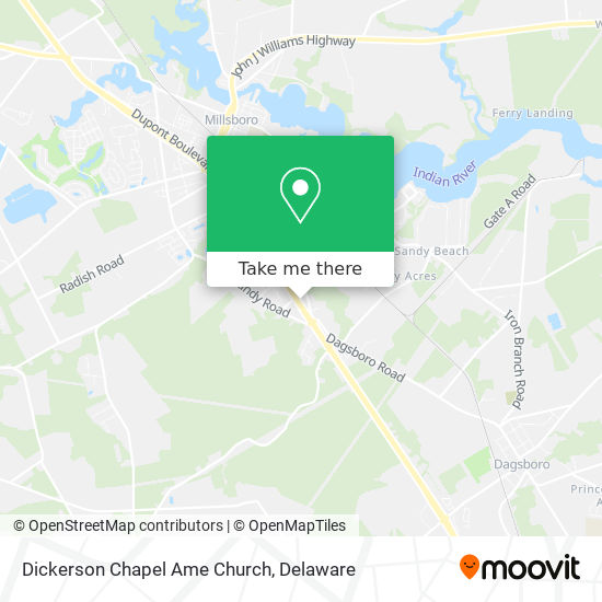 Dickerson Chapel Ame Church map