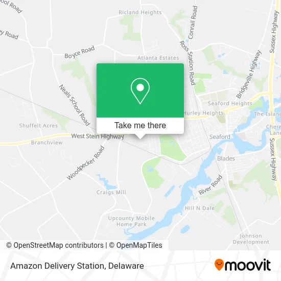 Amazon Delivery Station map
