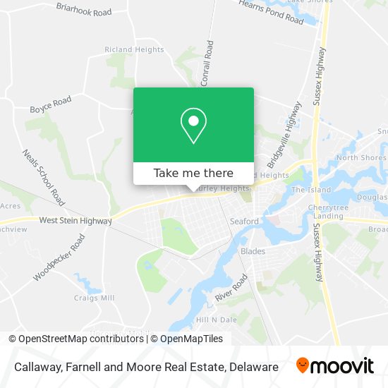 Callaway, Farnell and Moore Real Estate map