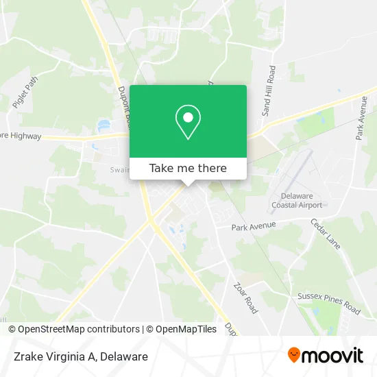 Zrake Virginia A map