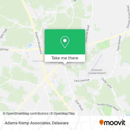 Adams-Kemp Associates map