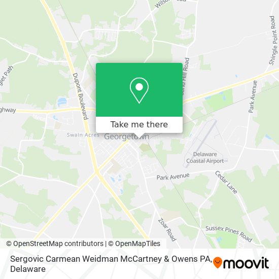 Sergovic Carmean Weidman McCartney & Owens PA map