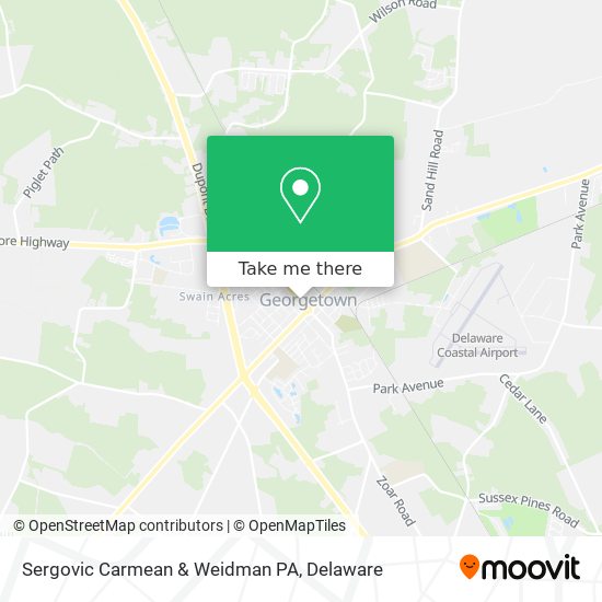Sergovic Carmean & Weidman PA map
