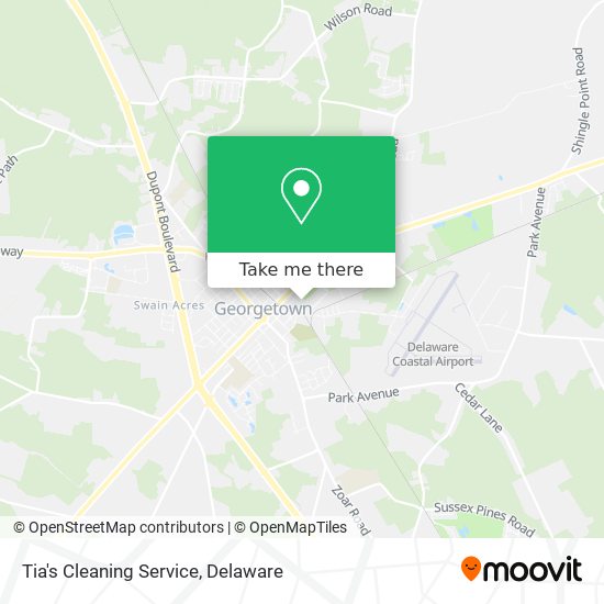 Tia's Cleaning Service map