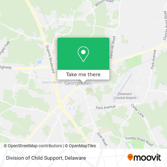 Division of Child Support map