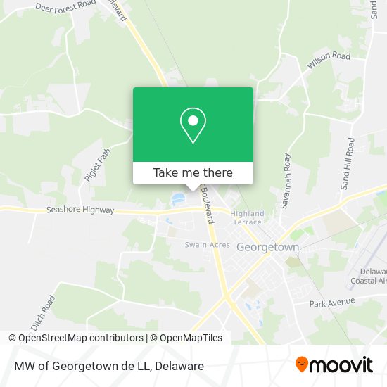 Mapa de MW of Georgetown de LL