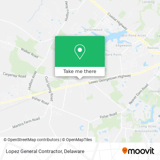 Lopez General Contractor map