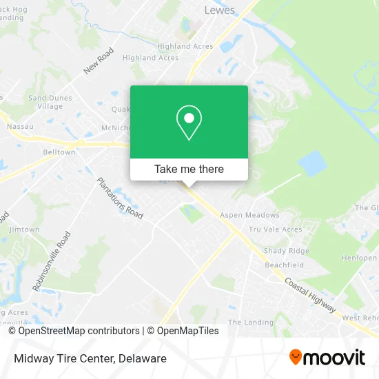 Midway Tire Center map