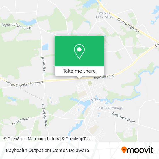 Bayhealth Outpatient Center map