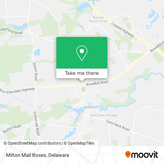 Mapa de Milton Mail Boxes