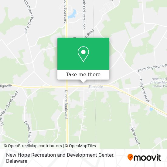 New Hope Recreation and Development Center map