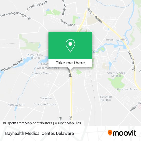 Bayhealth Medical Center map