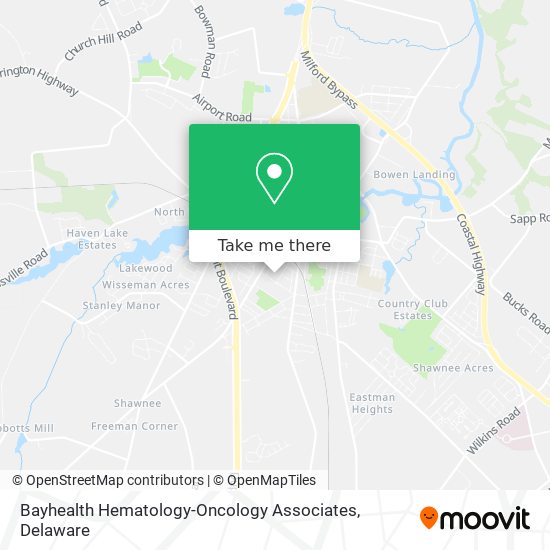 Bayhealth Hematology-Oncology Associates map