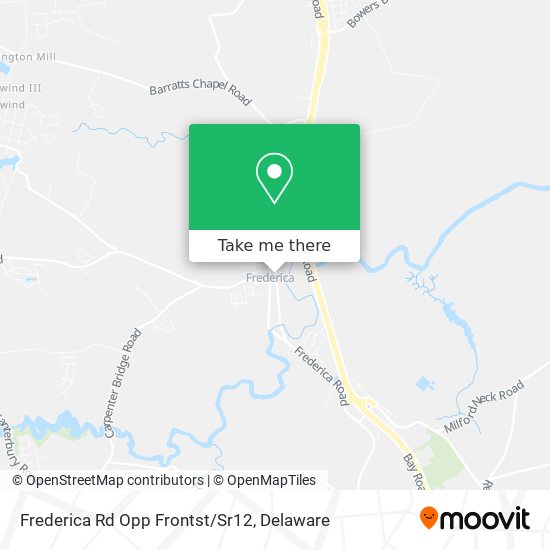 Frederica Rd Opp Frontst/Sr12 map