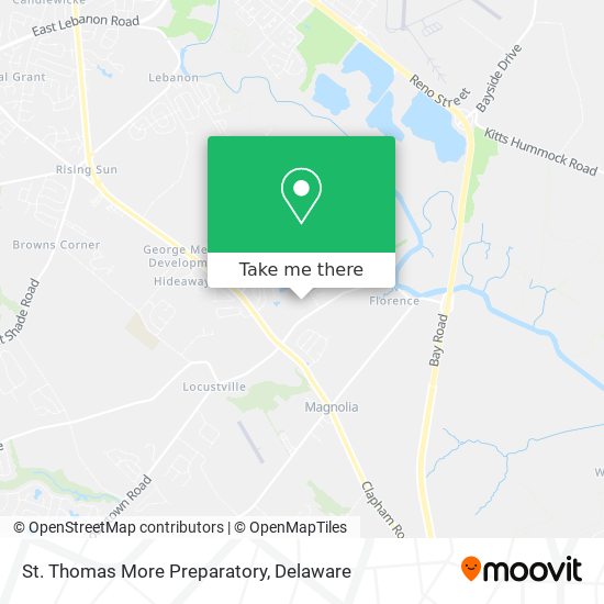 Mapa de St. Thomas More Preparatory