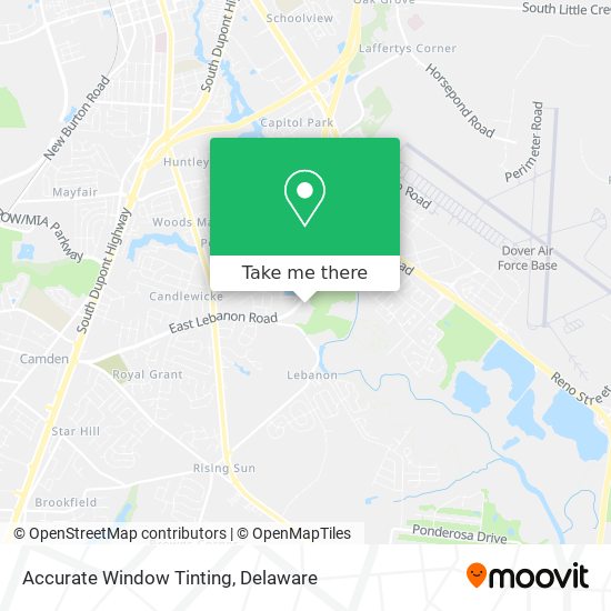 Accurate Window Tinting map
