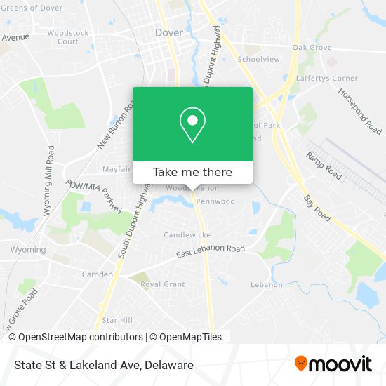 State St & Lakeland Ave map