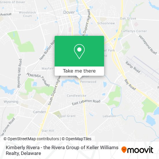 Kimberly Rivera - the Rivera Group of Keller Williams Realty map