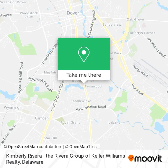 Kimberly Rivera - the Rivera Group of Keller Williams Realty map