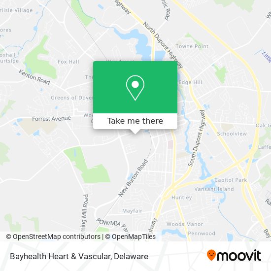 Mapa de Bayhealth Heart & Vascular