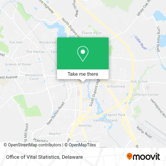 Office of Vital Statistics map