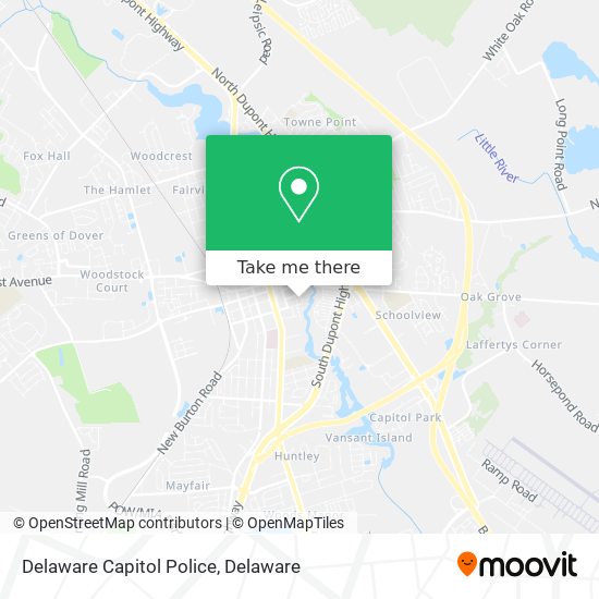Delaware Capitol Police map
