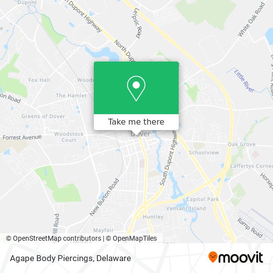 Mapa de Agape Body Piercings