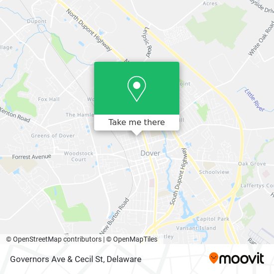 Governors Ave & Cecil St map