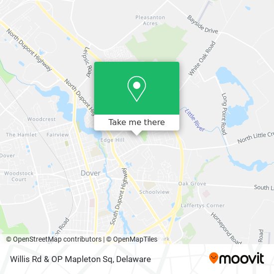 Willis Rd & OP Mapleton Sq map