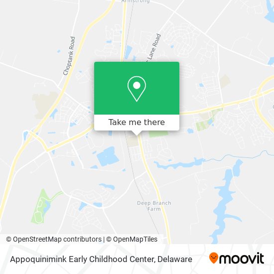 Mapa de Appoquinimink Early Childhood Center