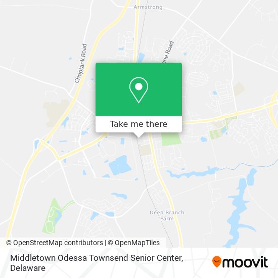 Mapa de Middletown Odessa Townsend Senior Center