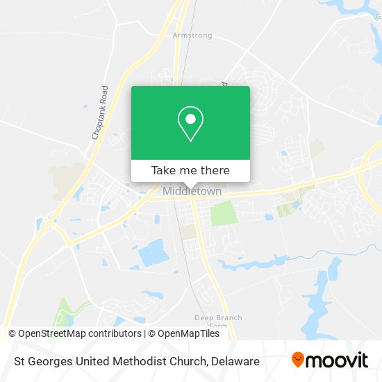 St Georges United Methodist Church map