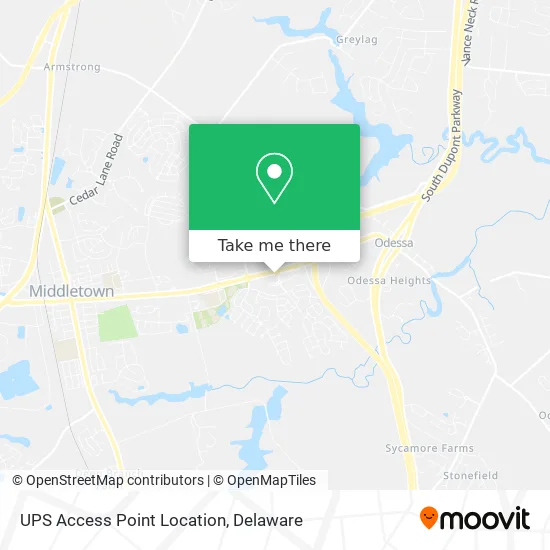 UPS Access Point Location map