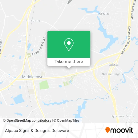 Alpaca Signs & Designs map