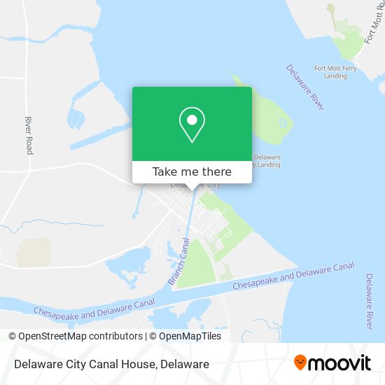 Delaware City Canal House map