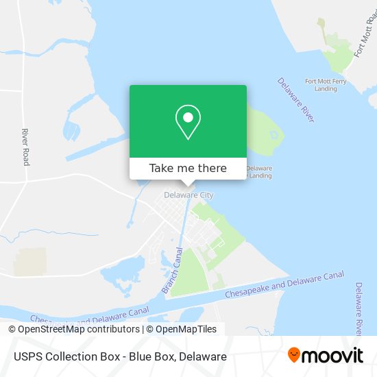 USPS Collection Box - Blue Box map